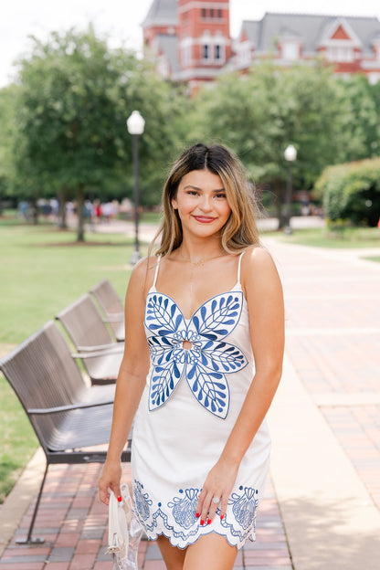 3D Floral Mini Dress