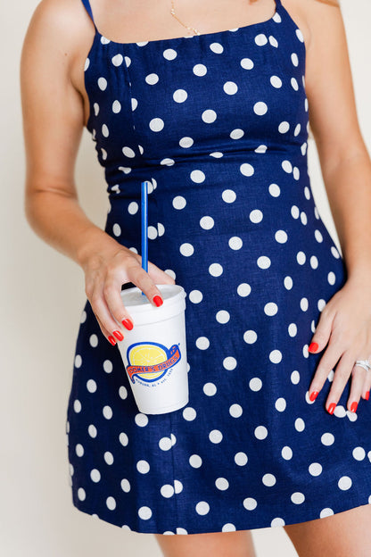 Spaghetti Strap Polka Dot Mini Dress