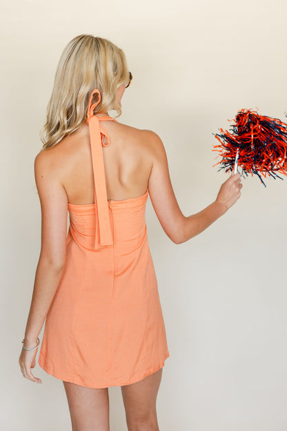 Halter Neck Mini Dress