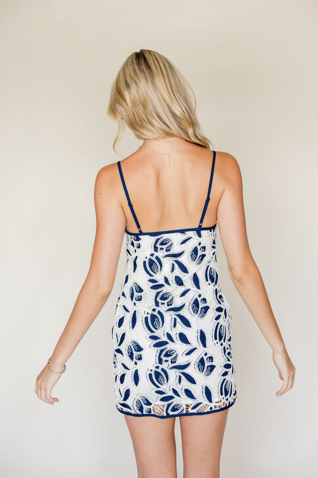 Floral Crochet Mini Dress