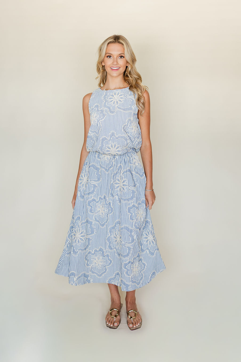 Sleeveless Print Top