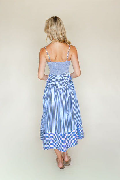Striped Spaghetti Strap Dress