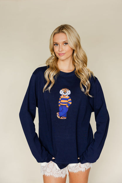 Aubie Rugby Crewneck Sweatshirt