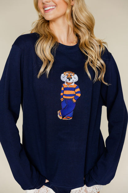 Aubie Rugby Crewneck Sweatshirt
