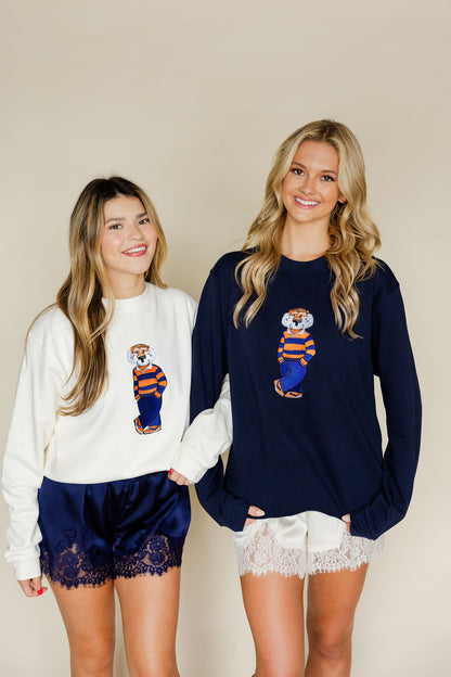 Aubie Rugby Crewneck Sweatshirt