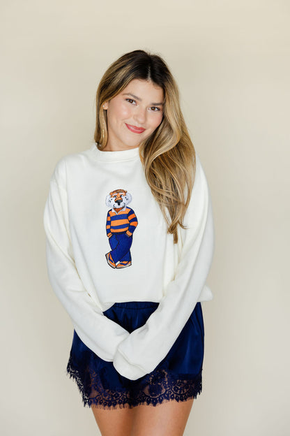 Aubie Rugby Crewneck Sweatshirt