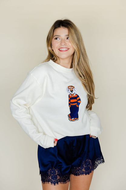 Aubie Rugby Crewneck Sweatshirt