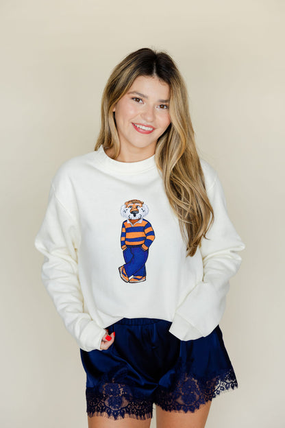 Aubie Rugby Crewneck Sweatshirt