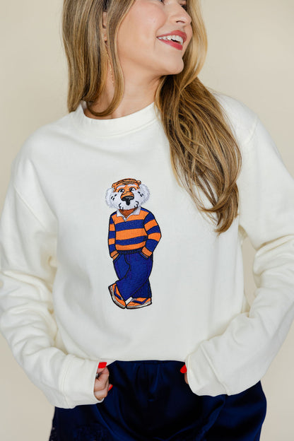 Aubie Rugby Crewneck Sweatshirt