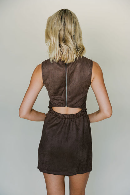Meeka Vegan Suede Mini Dress