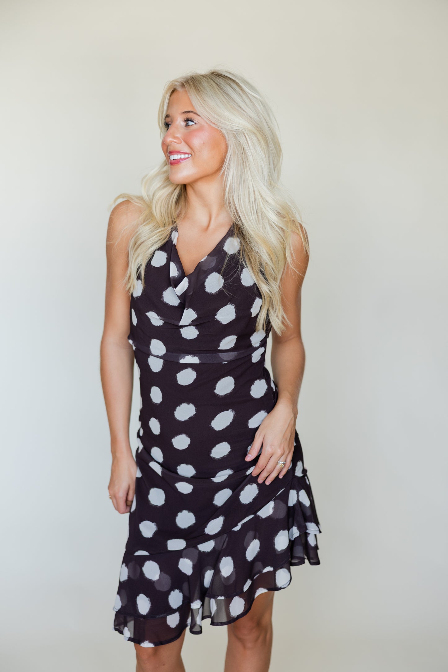 Polka Dot Halter Dress