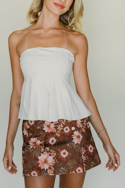 Suede Tube Top