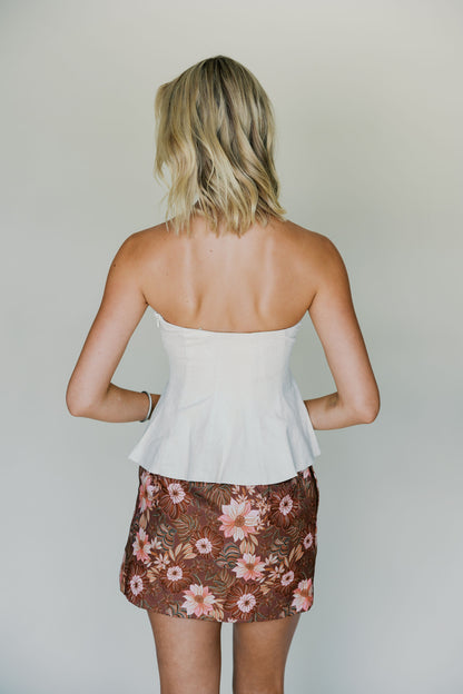 Floral Mini Skirt