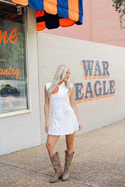 Zip-up Tailored Mini Dress