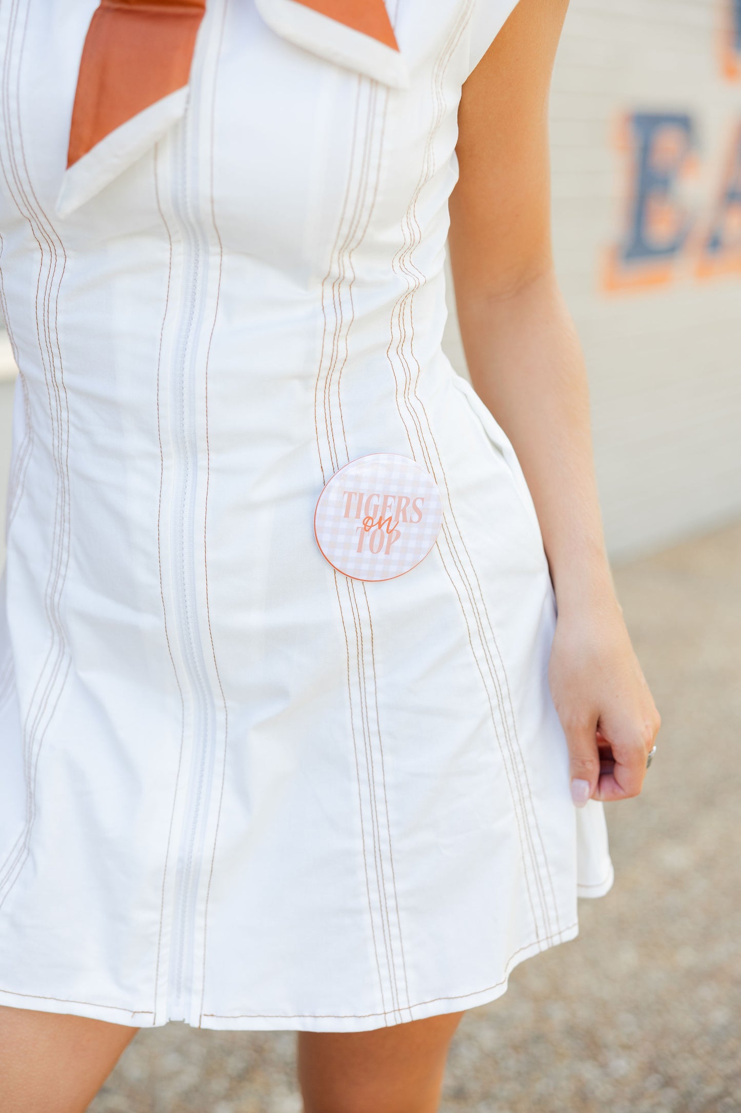 Zip-up Tailored Mini Dress