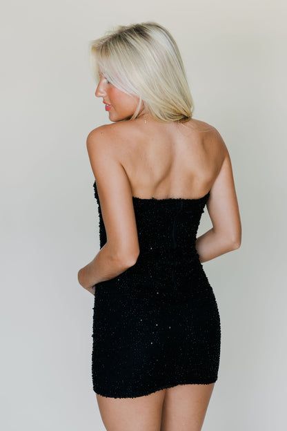 Velvet Sequin Mini Dress