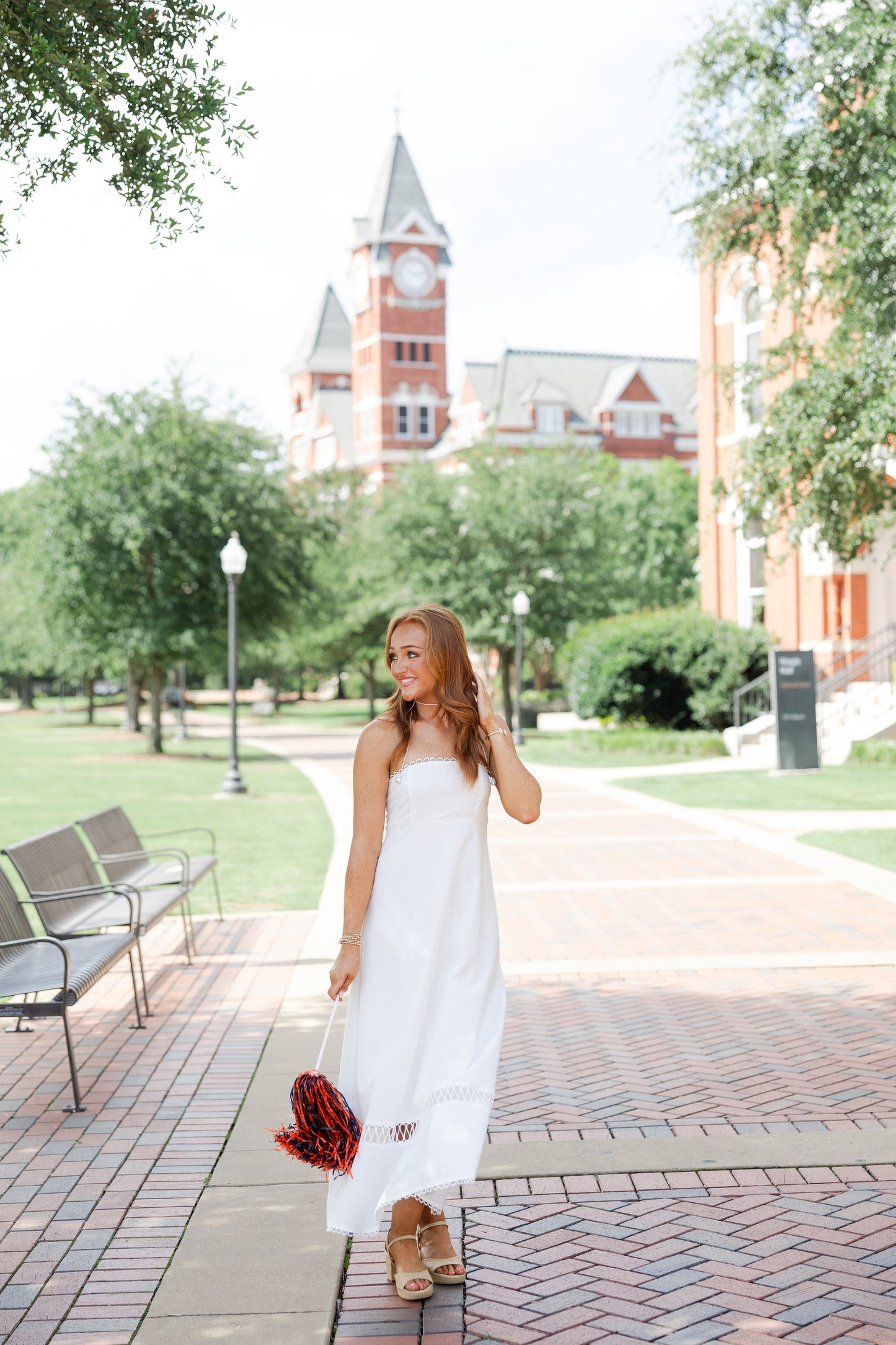 Linen Rope Embroidered Mini Dress