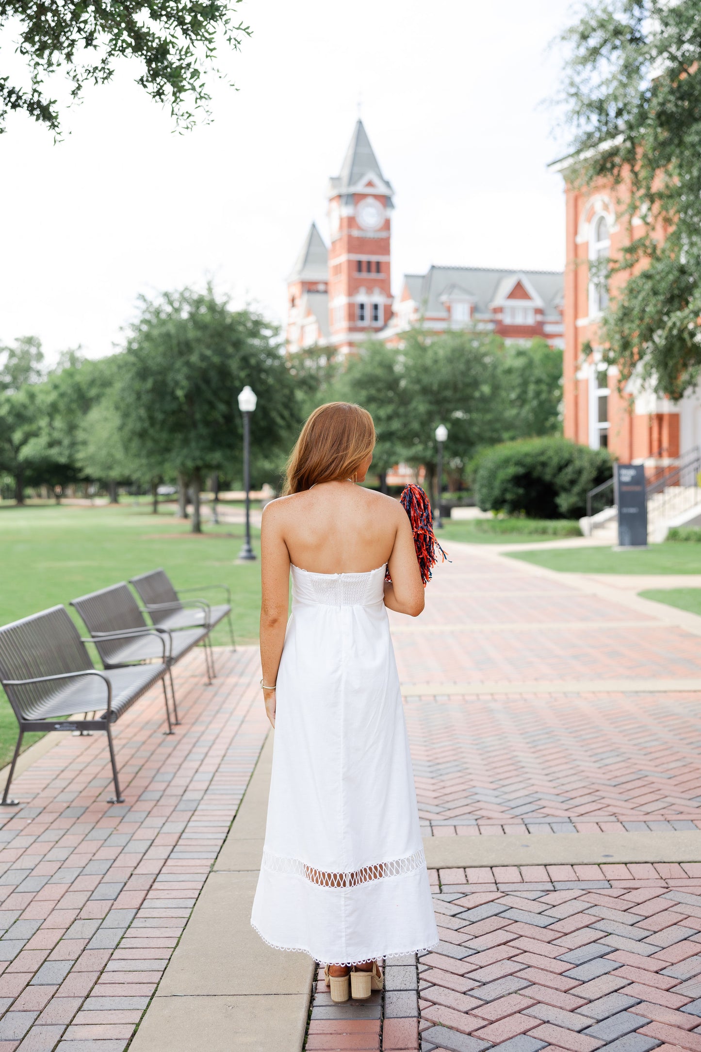 Linen Rope Embroidered Mini Dress