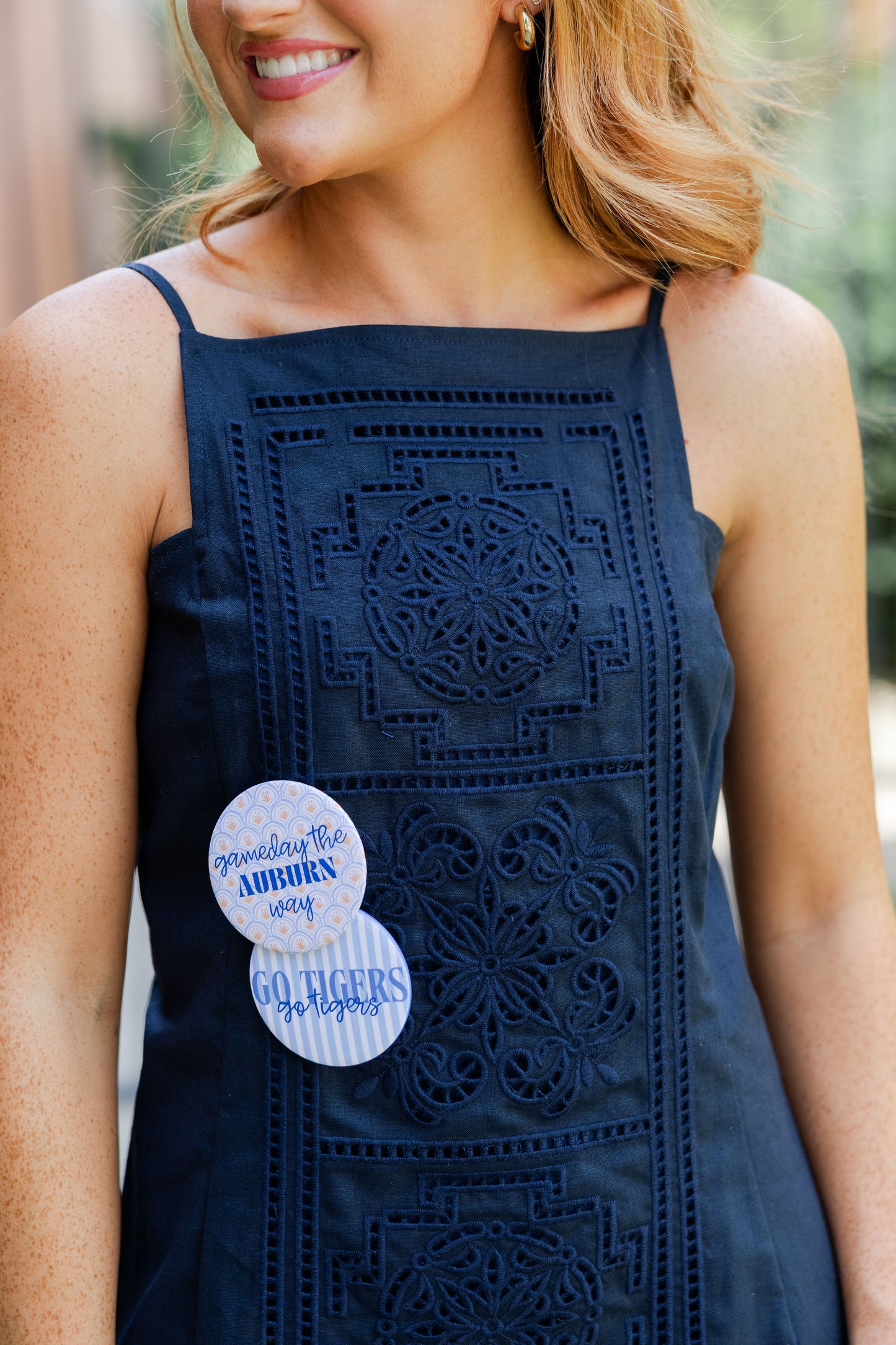 Embroidery A Line Midi Dress