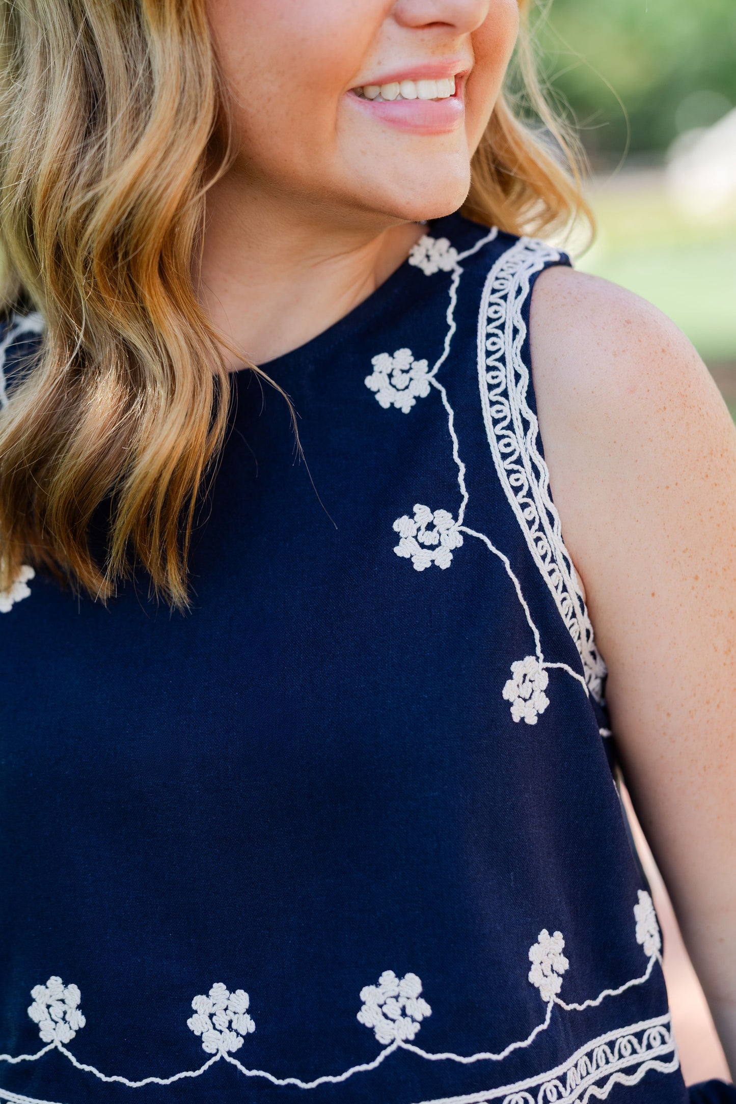Embroidered Wrap Skirt