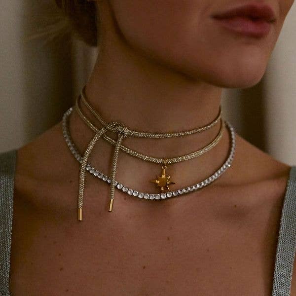 Gold Lurex Necklace Cord