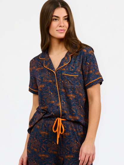 Auburn Toile Pajama Set