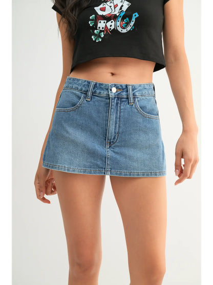 Denim Skort