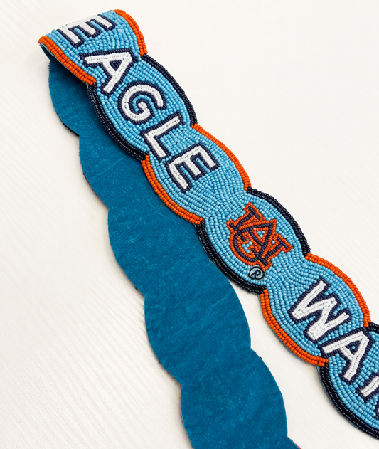 Auburn Beaded Scalloped Purse Strap