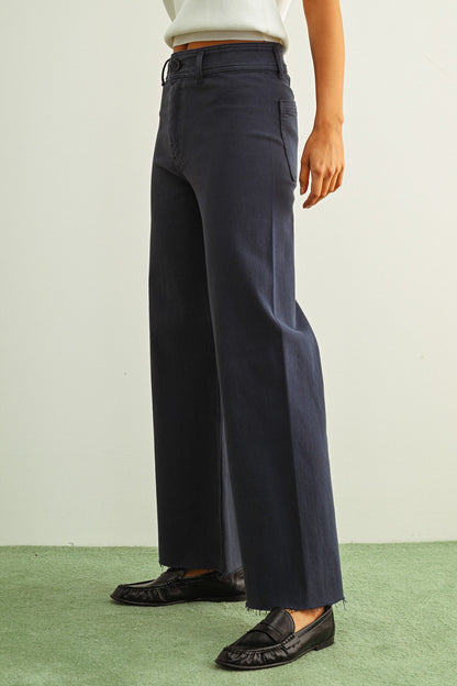 Straight Wide Leg Denim Pant