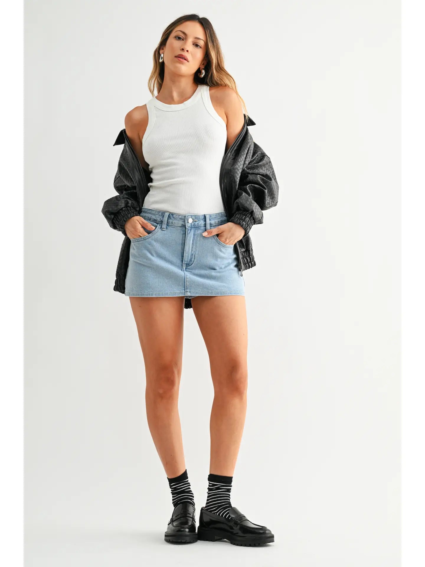 Denim Skort