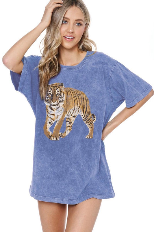Vintage Tiger Washed Boyfriend Tee
