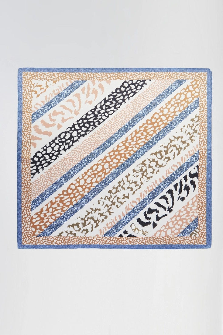 Abstract Leopard Print Scarf
