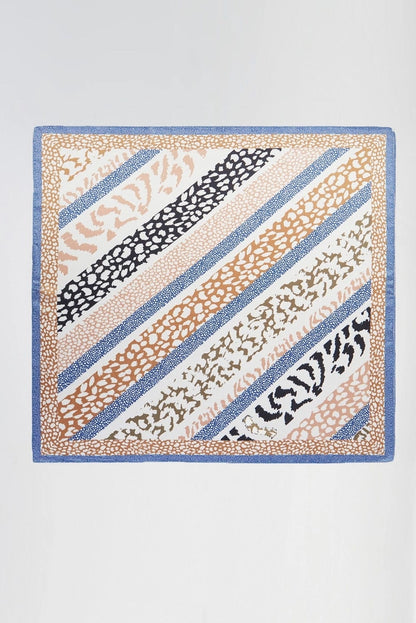 Abstract Leopard Print Scarf