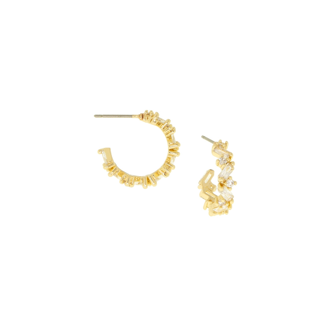 Baguette CZ Hoop