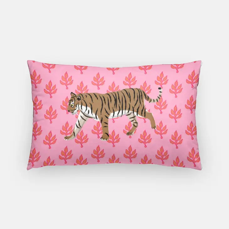 Tiger on the Prowl Pillow-Indoor/Outdoor
