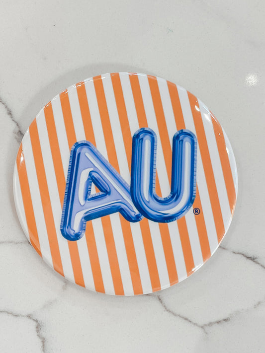 AU Orange Stripe Gameday Button