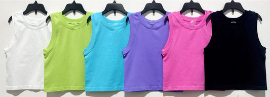 SMOOTH CROPPED SEAMLESS MUSCLE TANK