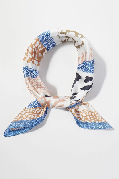 Abstract Leopard Print Scarf