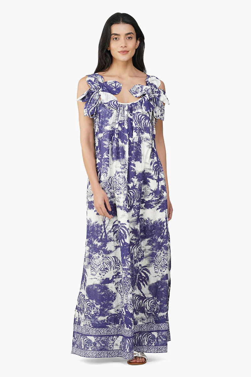Jungle Print Maxi Dress