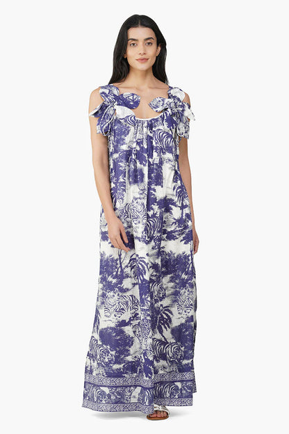 Jungle Print Maxi Dress