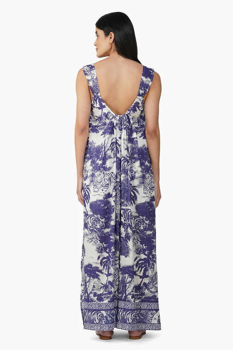 Jungle Print Maxi Dress