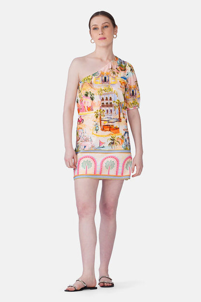 Summer Escape Vacation Print Dress