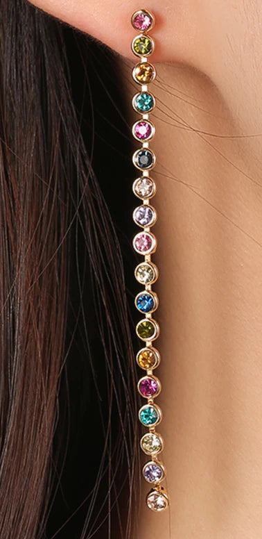 AMAL GEM DROP EARRINGS