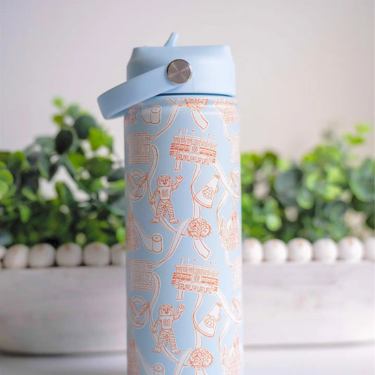 Auburn Insulated 18 oz Water Bottle