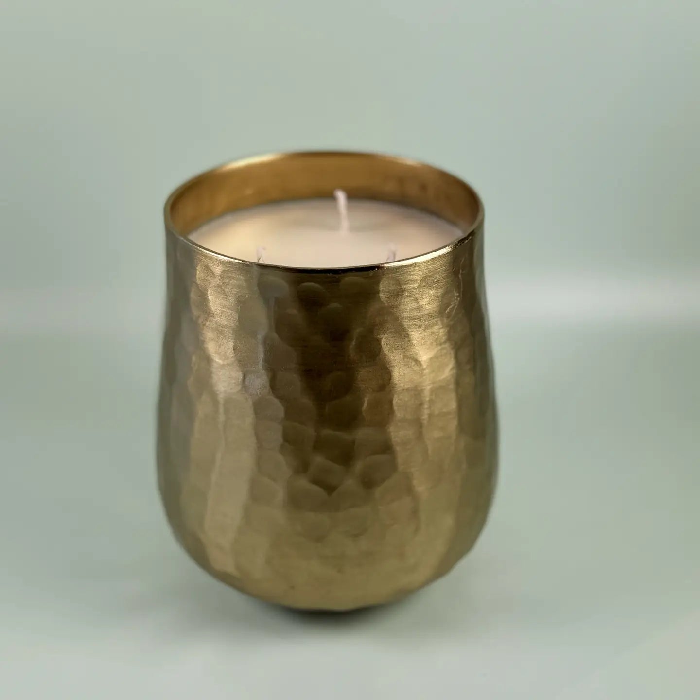 Gold Hammered Jumbo Decorative Soy Candle