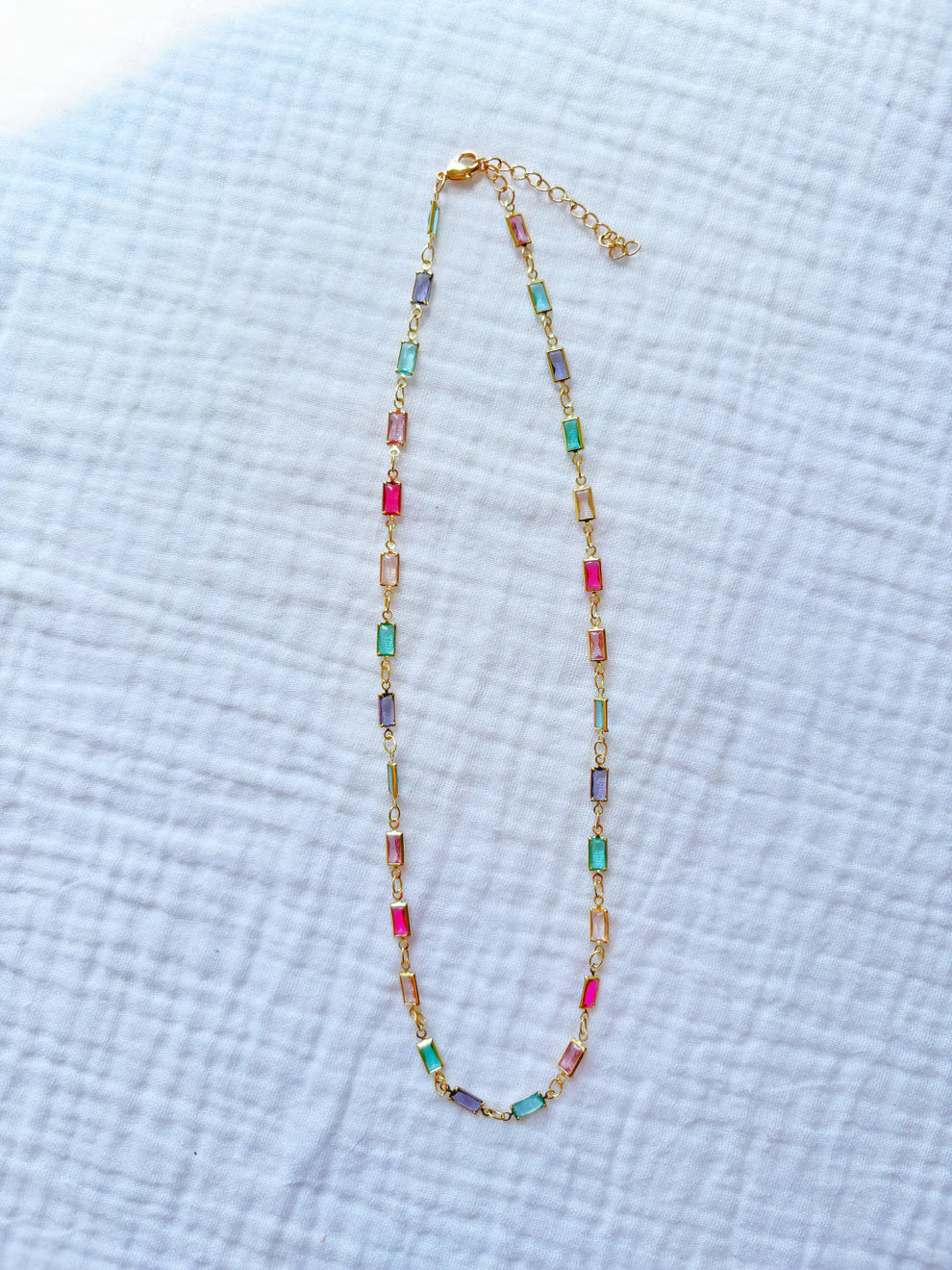 Painted Glass Necklace