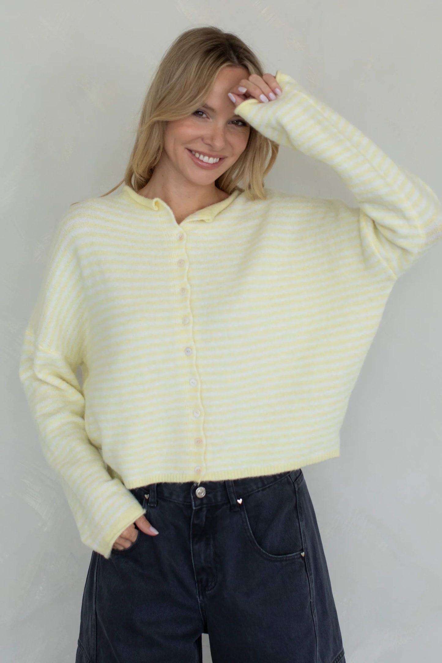 Butter Mini Stripe Piper Cardigan