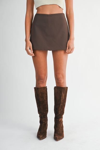 High Waist Mini Skort