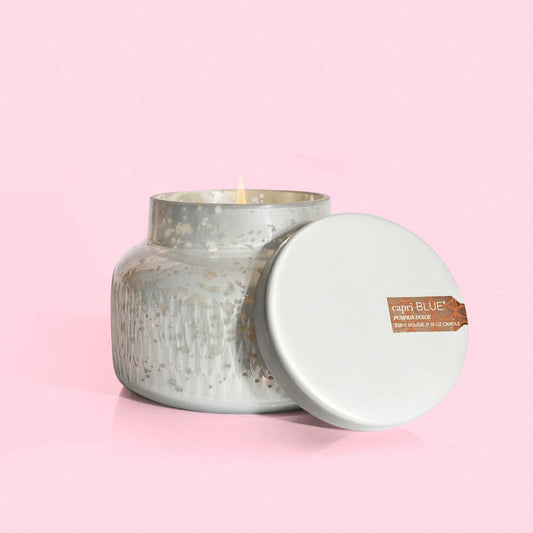 PUMPKIN DULCE WHITE MERCURY ETCHED 19OZ SIGNATURE JAR