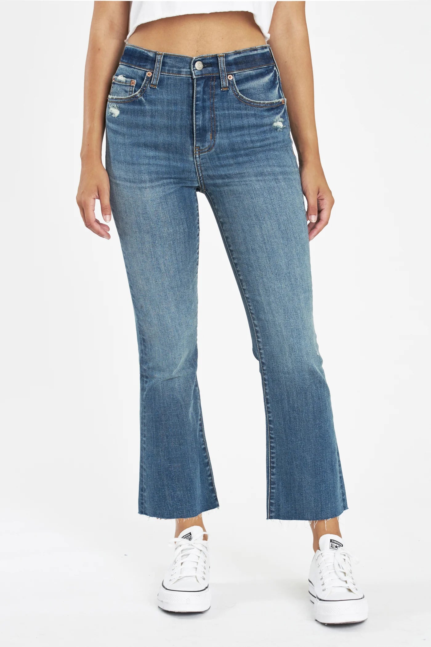 SHY GIRL HIGH RISE CROP FLARE